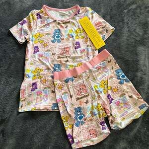 Weiwei Care Bears Size 6-7T Bamboo Pj Set